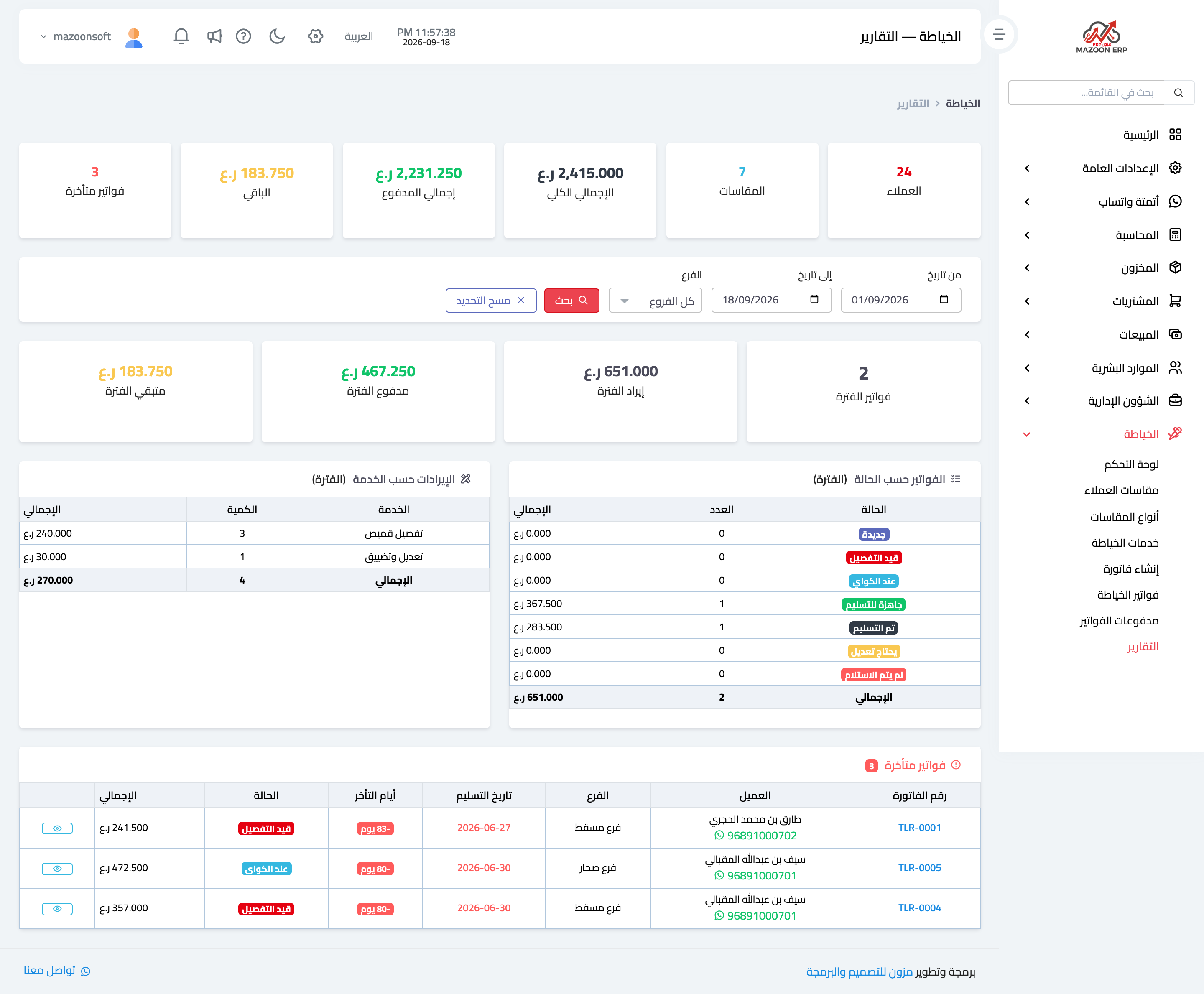 How do I read the tailoring reports and dashboard?